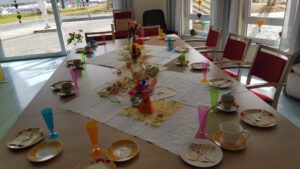 gedeckter Fasnets-Tisch